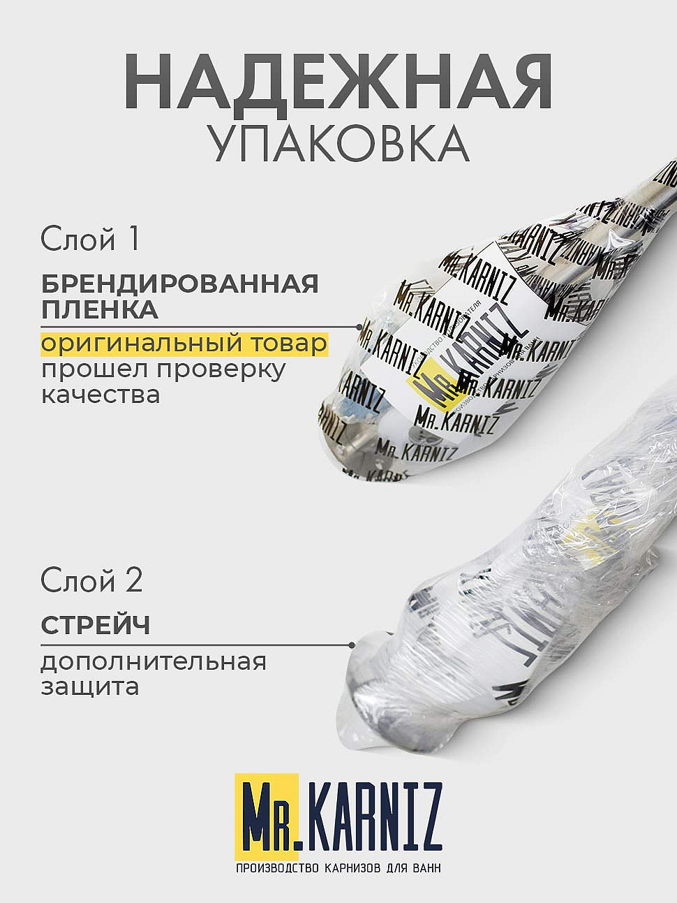 Карниз для душа Угловой Трапеция 80х80 Усиленный 20 мм фото 8
