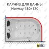 Карниз для ванны Royal Bath NORWAY 180х120 (Усиленный 25 мм) MrKARNIZ фото 1
