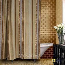 Штора для ванной Caterpillar коричневая