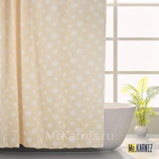 Штора для ванной Candy бежевая