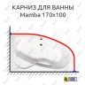 Карниз для ванны Alpen Mamba 170х100 Усиленный 20 мм MrKARNIZ фото 1